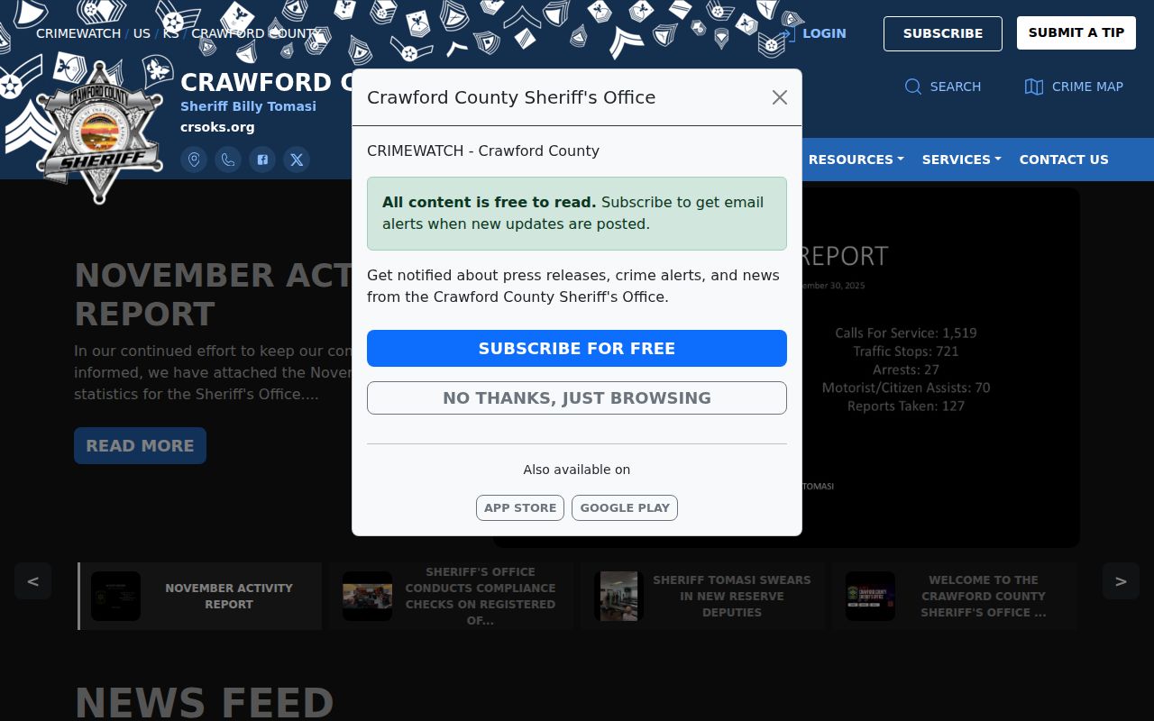 Crawford County sheriff arrest portal